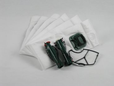 Set: Staubbeutel geeignet für VK140 / VK150, 6-er Pack; Motorschutz; Rundbürsten EB350