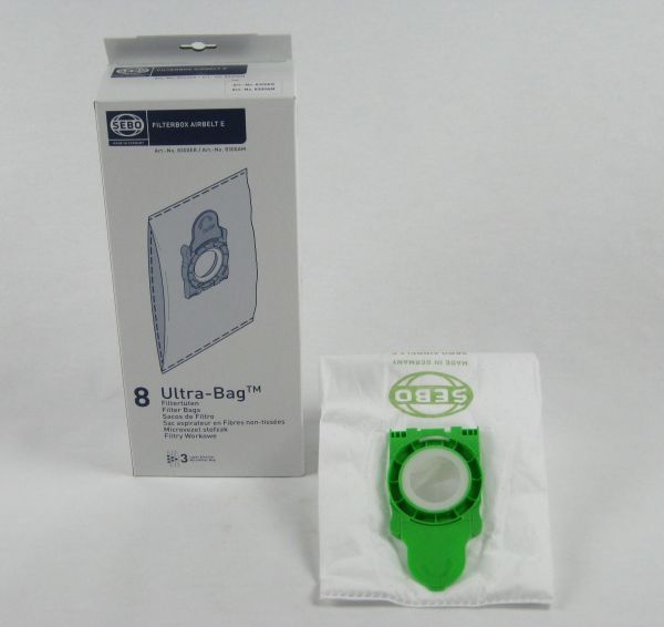 SEBO Filterbox Airbelt E, 8-er Pack Ultra-Bag Filtertüten